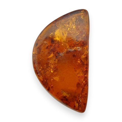 Bursztyn bałtycki płaskie półkole 22x12 mm nr 25