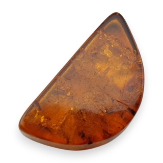 Bursztyn bałtycki płaskie półkole 22x12 mm nr 26