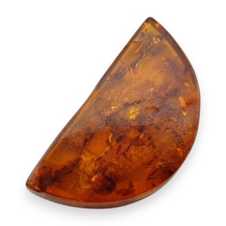 Bursztyn bałtycki płaskie półkole 22x12 mm nr 27
