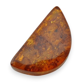 Bursztyn bałtycki płaskie półkole 22x12 mm nr 6