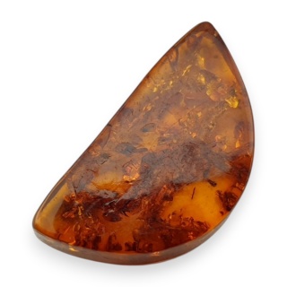 Bursztyn bałtycki płaskie półkole 22x12 mm nr 9