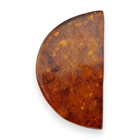 Bursztyn bałtycki płaskie półkole 22x13 mm nr 20
