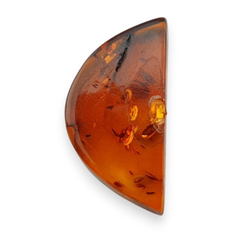 Baltic amber flat semicircle 23x12 mm no 8