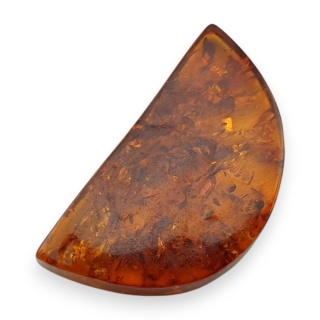 Bursztyn bałtycki płaskie półkole 23x13 mm nr 22
