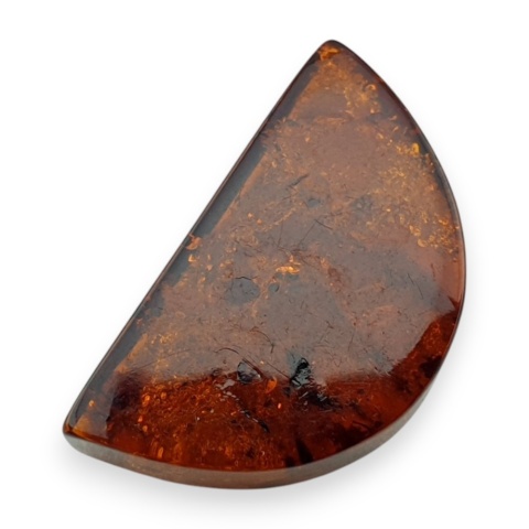 Baltic amber flat semicircle 26x15 mm no 11