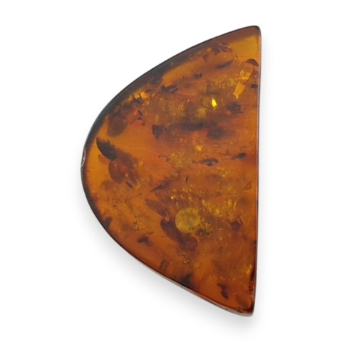 Baltic amber flat semicircle 28x17 mm no 4