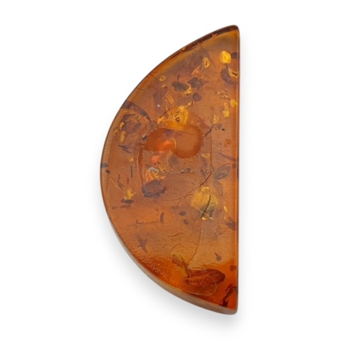 Baltic amber flat semicircle 30x14 mm no 1
