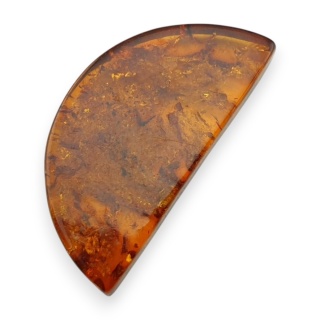 Bursztyn bałtycki płaskie półkole 31x15 mm nr 2