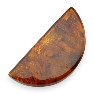 Bursztyn bałtycki płaskie półkole 31x15 mm nr 3