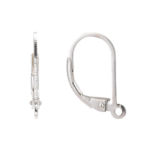 English decorative hooks silver 925 16x9 mm 2 pcs