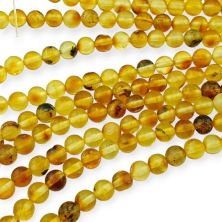 Baltic amber irregular bead approx 5.2 mm strand 19 cm
