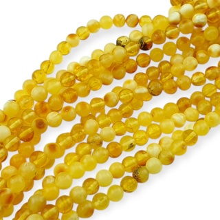 Baltic amber mix color irregular bead approx 5.85 mm strand 19 cm