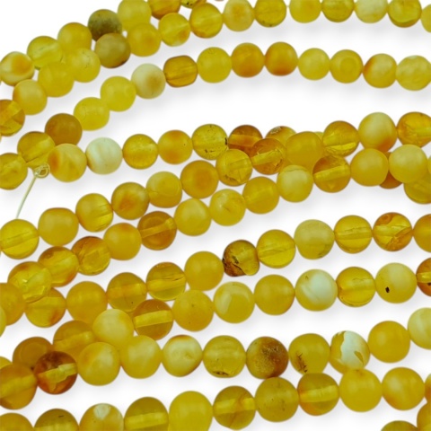 Baltic amber mix color irregular bead approx 6.15 mm strand 19 cm