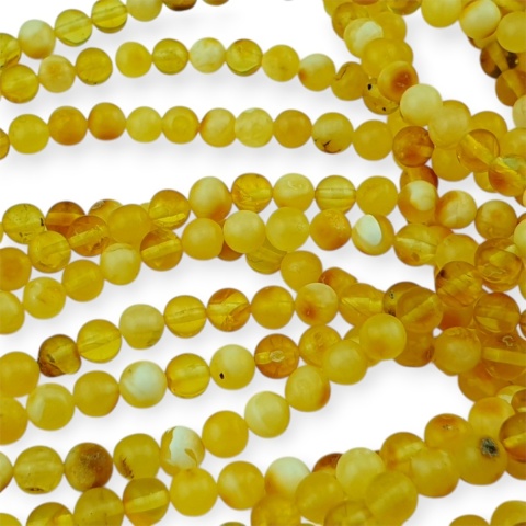 Baltic amber mix color irregular bead approx 6.15 mm strand 19 cm