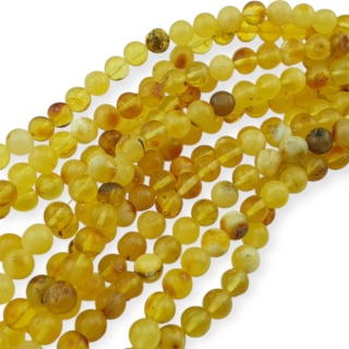 Baltic amber mix color irregular bead approx 6.6 mm strand 19 cm