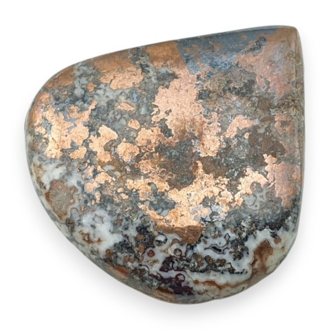 Copper dolomite cabochon 30x28 mm no 18