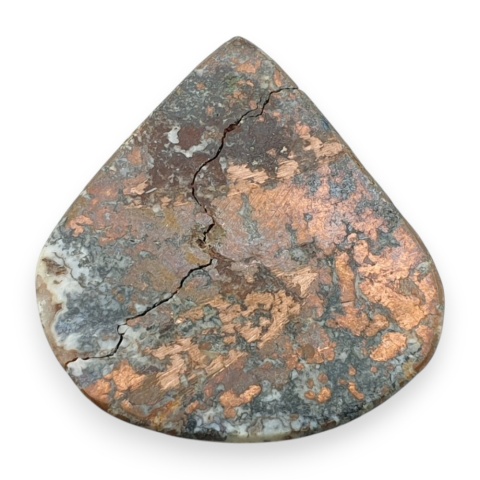 Copper dolomite cabochon 30x28 mm no 18