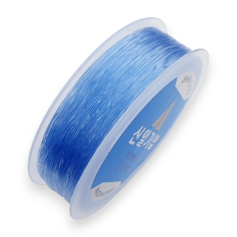 Round silicone rubber band 0.6 mm 2 m blue