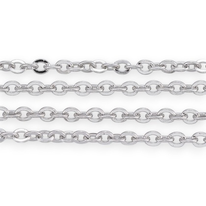 Łańcuszek ankier stal szlachetna 2,5x2,0x0,5 mm 0,5 m