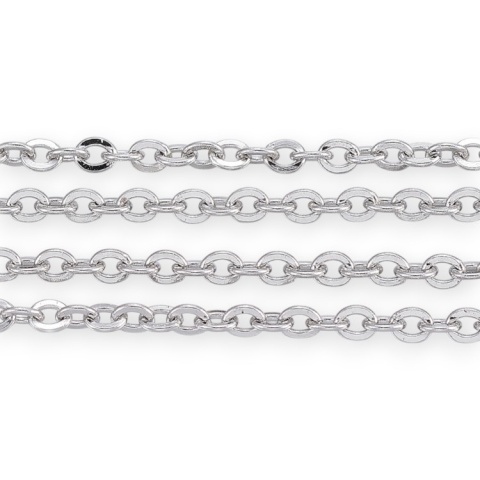 Łańcuszek ankier stal szlachetna 2,5x2,0x0,5 mm 0,5 m