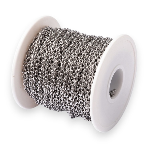 Stainless steel chain 4.0x3.0x0.8 mm 0.5 m