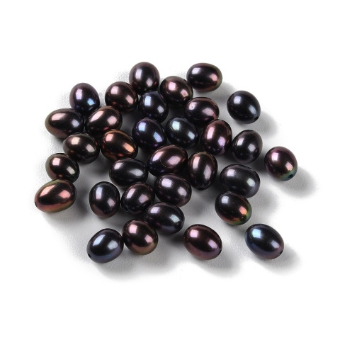 Natural cultured pearl 6.5-7 mm with half-hole 1 pc.