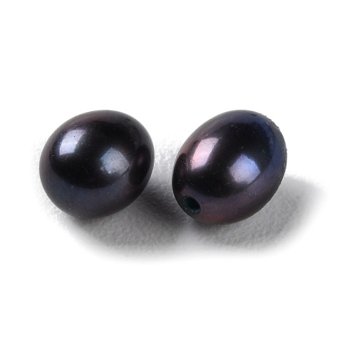 Natural cultured pearl 6.5-7 mm with half-hole 1 pc.