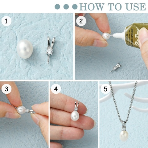 Natural cultured pearl 8-9 mm with half-hole 1 pc.