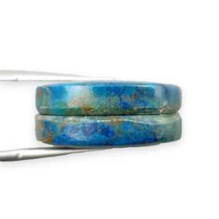 Shattuckite pair of cabochons 20x15 mm no S312