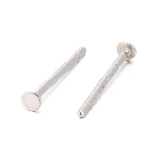 925 silver studs 2 mm 2 pcs