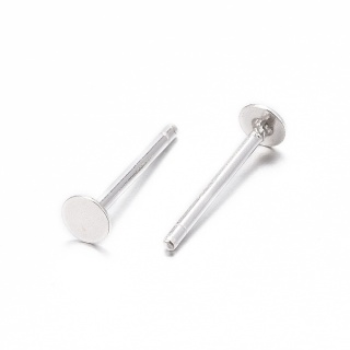 925 silver studs 3 mm 2 pcs