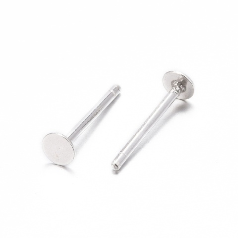 925 silver studs 3 mm 2 pcs