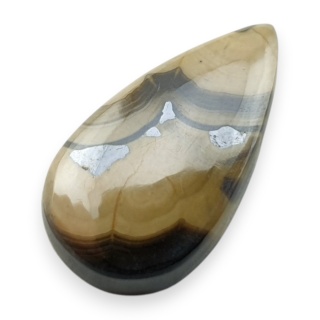 Agat schalenblende kaboszon 21x12 mm nr 48