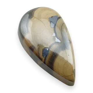 Agat schalenblende kaboszon 21x12 mm nr 48