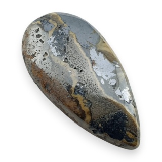 Agat schalenblende kaboszon 24x12 mm nr 47