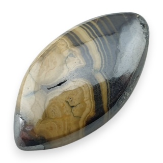 Agat schalenblende kaboszon 24x13 mm nr 49