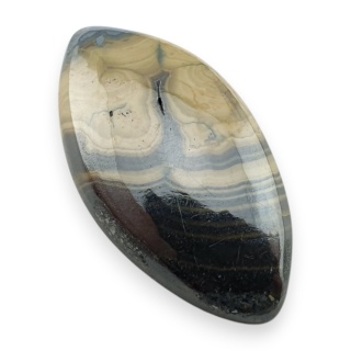 Agat schalenblende kaboszon 24x13 mm nr 49