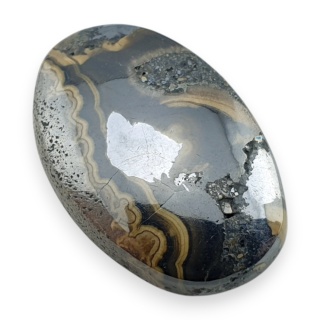 Agat schalenblende kaboszon 24x16 mm nr 13