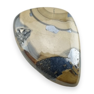 Agat schalenblende kaboszon 24x17 mm nr 25