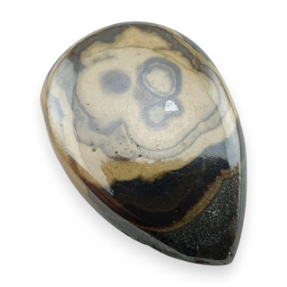 Agat schalenblende kaboszon 24x17 mm nr 43