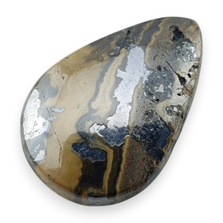 Agat schalenblende kaboszon 25x16 mm nr 44