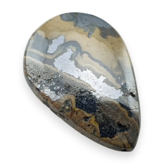 Agat schalenblende kaboszon 25x16 mm nr 44