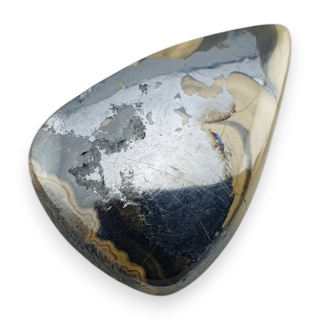 Agat schalenblende kaboszon 26x18 mm nr 17