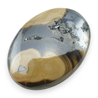 Agat schalenblende kaboszon 26x19 mm nr 22