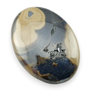 Agat schalenblende kaboszon 26x19 mm nr 22