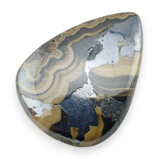 Agat schalenblende kaboszon 26x19 mm nr 50