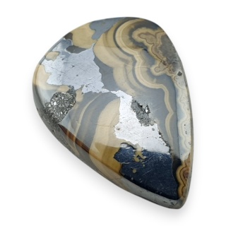 Agat schalenblende kaboszon 26x19 mm nr 50