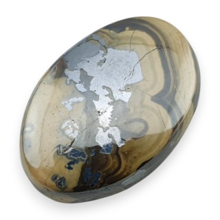 Agat schalenblende kaboszon 27x18 mm nr 41