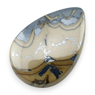 Agat schalenblende kaboszon 27x18 mm nr 42