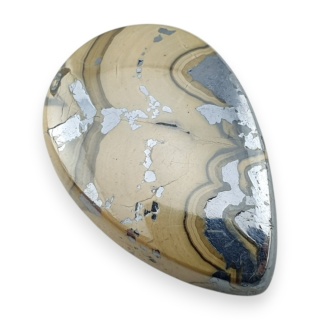 Agat schalenblende kaboszon 27x18 mm nr 42